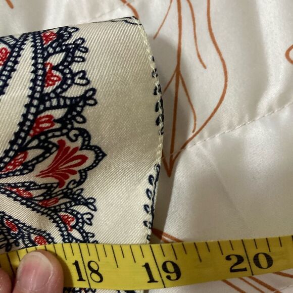 J. Crew Drapey Paisley Long Sleeve Button Up Shirt Size XL Buttermilk - Picture 7 of 9